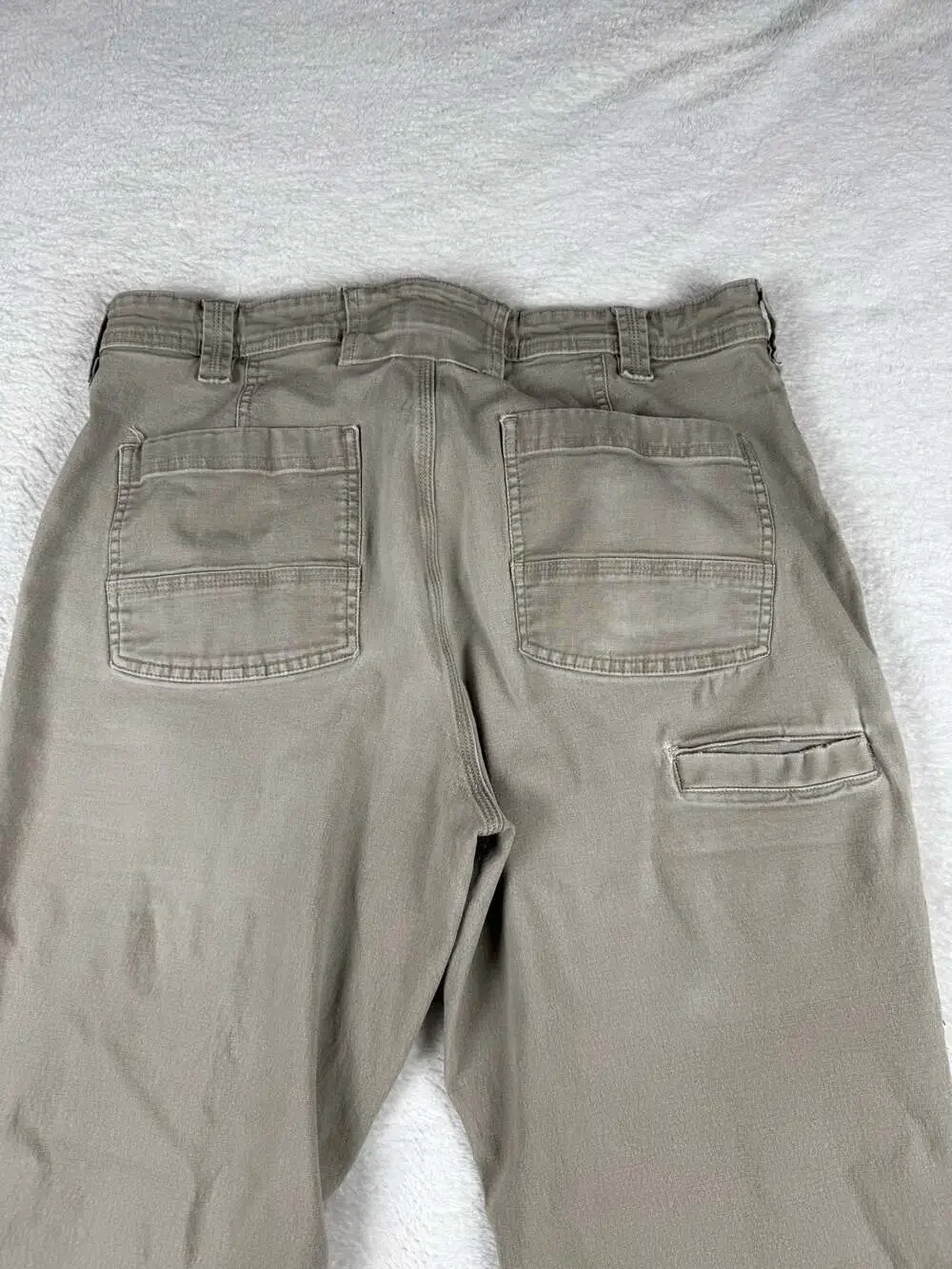 Duluth Trading Co. Flex Fire Hose Standard Fit Work Pants Tan 36x32